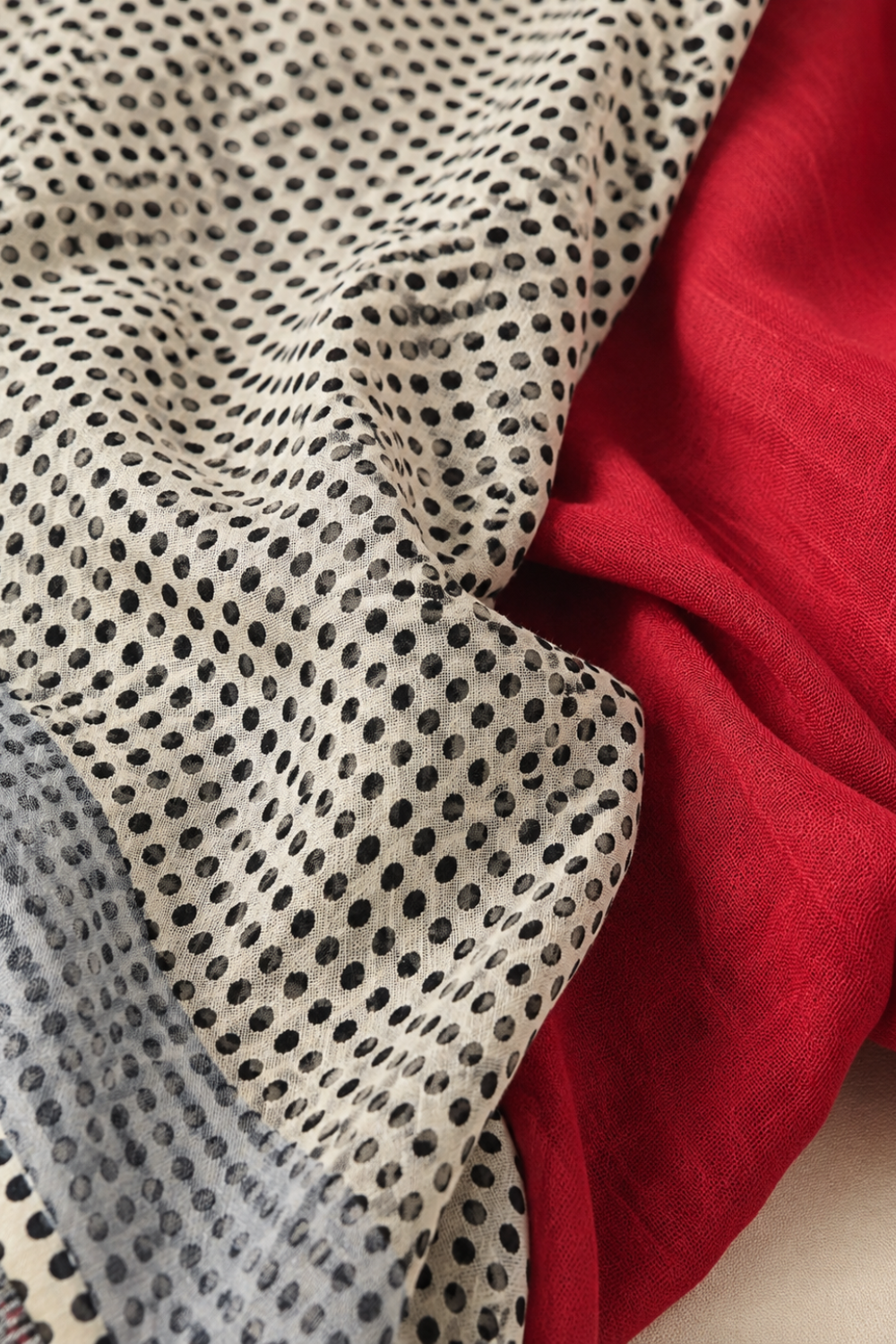 Rust Red Linen Saree with Printed Kalamkari-Inspired Pallu